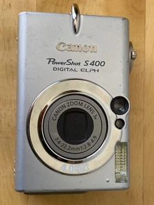 CANON POWER SHOT S 400 DIGITAL ELPH DIGITAL CAMERA "PARTS ONLY" - Picture 1 of 6
