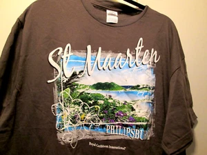 NEW St.Marten ROYAL CARIBBEAN CRUISE  Mens T-Shirt Yellow Crew Vacation  MENS XL - Picture 1 of 3