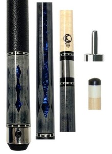 New Lucasi LZ2004GB-LTD Pool Cue - 11.75mm Zero Flex - Blue Pearl - FREE US SHIP