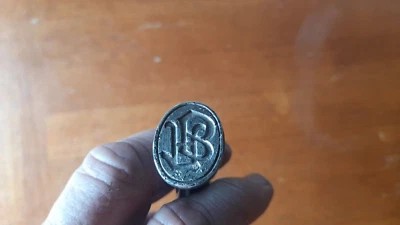 Timbro in Argento Sterling Anni '30. - Immagine 1 di 2