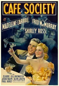 Cafe Society DVD - Fred MacMurray dir. Griffith Vintage Romantic Comedy 1939 - Imagen 1 de 6