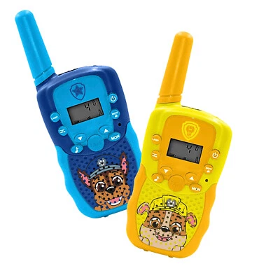 OTL Technologies Paw Patrol Kids Walkie Talkies USB Rechargeable Blue & Yellow