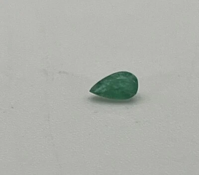Colombian Emerald 5x3 Pear Shaped Faceted Cut Loose Gemstone Jewelry Crafts  - Image 1 of 4