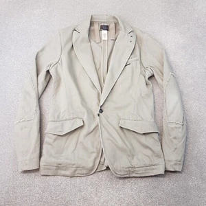 Diesel Mens Jacket Medium Grey Blazer Unstructured Safari Field Desert Military - Picture 1 of 12