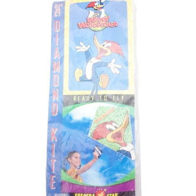 1999 Woody Woodpecker 24" Diamond Kite Toybiz Marvel Spectra Star - Image 1 of 4