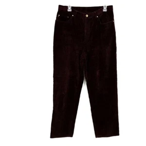 Ralph Lauren Jeans Co Womens sz 12 Pants Red Corduroy Straight Leg - Picture 1 of 4