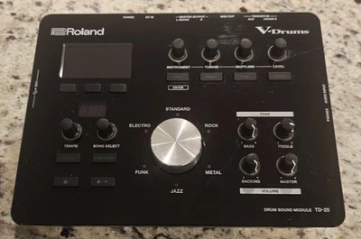Roland TD-25 Modul V-Drums / Elektronisches Schlagzeug Brain / Power + Kabel & Aux - Bild 1 von 4