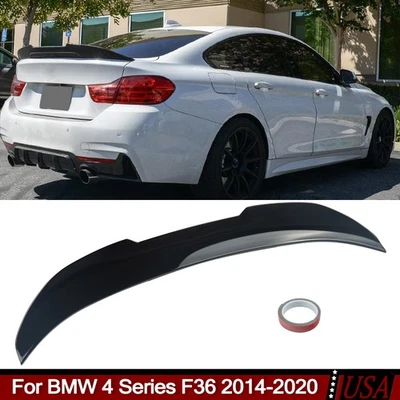 PSM Style Glossy Black Trunk Spoiler For BMW F36 428i 435i 440i Gran Coupe 14-20 - Изображение 1 из 4