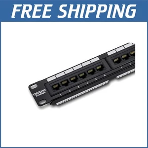 Panneau de brassage Ethernet Cat6 24 ports compatible NDAA - option montage mural/rack - Photo 1/12