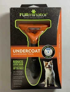FURminator Undercoat DeShedding Tool Medium Dog/Long Hair New-Sealed - Picture 1 of 4