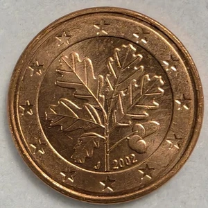 Germany 5 Euro Cents 2002-J Uncirculated Coin From Mint Roll  - Picture 1 of 2