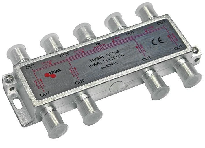 TRIAX Divisor de Señal Satélite 8 Salidas, 5-2400MHz, 75 Ohmios - Imagen 1 de 1