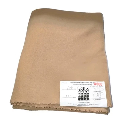 Britex Fabric Wool Casero Italy Cashmere? 1⅛ Yards x 58"W Remnant $149/Yd Price! - Image 1 of 4