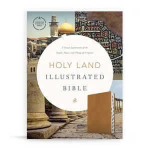 CSB Holy Land Illustrated Bible, Ginger LeatherTouch, Indexed, Black Let .. NEW - Imagen 1 de 1