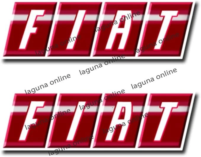 Calcomanía adhesiva resistente a la intemperie con logotipo FIAT 6 Foto 1 de 1