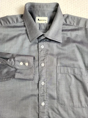 Camisa de Vestir Vintage Y2K Aquascutum Manga Larga Algodón, XL 17.5" Portugal Foto 1 de 4