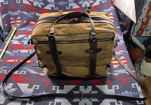 Bolso de Equipador Filson Extra Grande De Colección Tostado Resistente Sarga Estilo 239 Raro Hecho en EE. UU. - Imagen 1 de 22