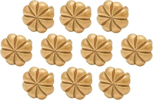 Messing Deko Mittelalter Stil Blumen Design Messing Nieten perfekt für Leder Cr - Bild 1 von 8