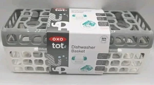 OXO Tot Dishwasher Basket, Gray For Bottles And Sippy Cups. New Sealed - Picture 1 of 8