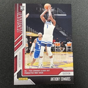Anthony Edwards 2020-21 Panini Instant #26 RC 1/419 Productive First Week *1a - Bild 1 von 10