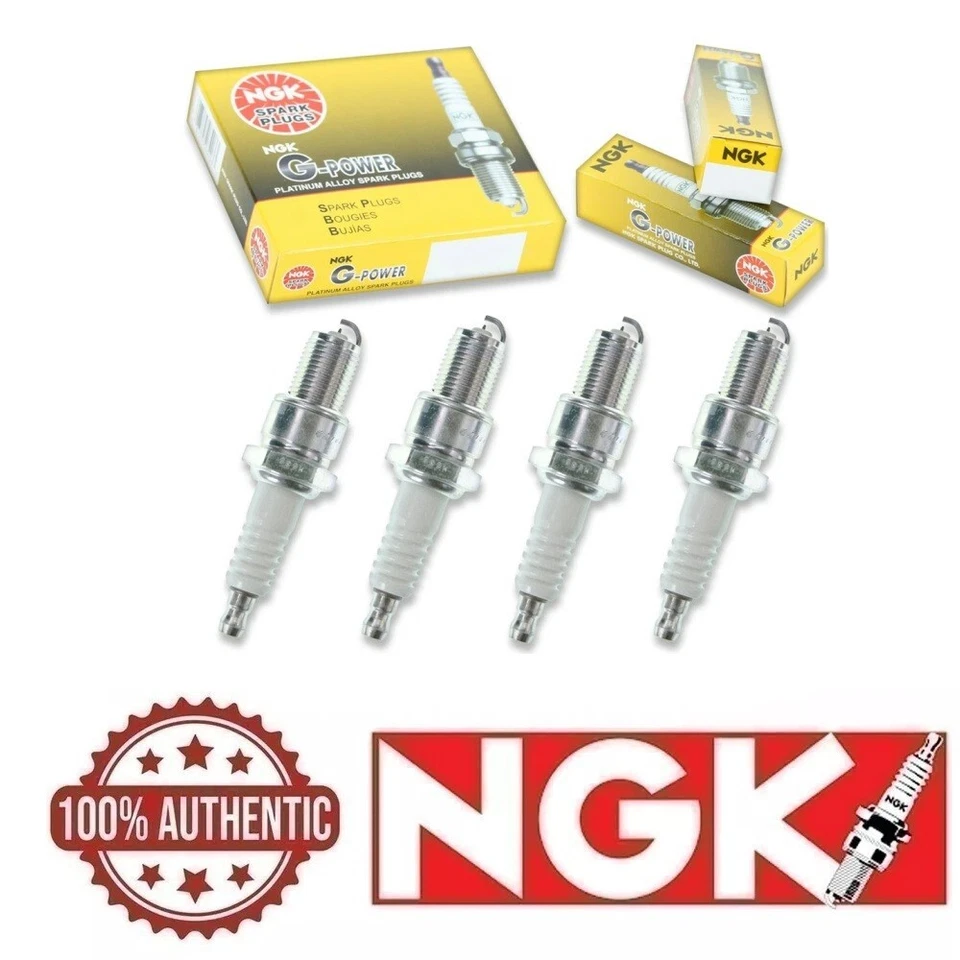 Juego de 4 bujías G-Power Platinum NGK para camioneta Nissan 240SX D21 Axxess Foto 1 de 2