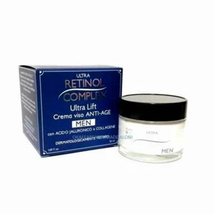 RETINOL COMPLEX CREMA VISO ANTI-AGE ANTIETA' UOMO MEN ACIDO JALURONICO E COLLAGE - Foto 1 di 1