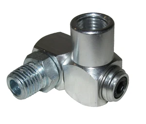 NEW Coilhose Pneumatics LMF0404 Thread-On Orbital Swivel 1/4" MPT x 1/4" FPT USA - Picture 1 of 5