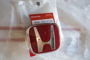 Nsx S2000 Prelude Rsx Front Rear Honda Jdm Red H Emblem Badge Type R Ap1 Ap2 Bb7 (For: Honda)