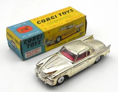 Corgi Chrome Gold Studebaker Golden Hawk N.211S MIB Diecast Corgi Toys England - Bild 1 von 4