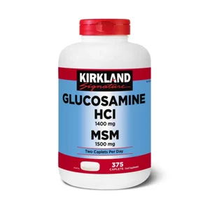 Kirkland Signature Glucosamin HCI & MSM Vitamins | Supplements 375 Caplets - Picture 1 of 4