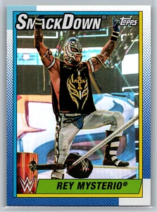 Rey Mysterio 2021 Topps Heritage WWE Rainbow Foil Parallel #68 Smackdown - Picture 1 of 2