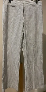ANNE KLEIN Womens Seersucker Pants - Sz 10 - Picture 1 of 6