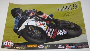 2015 Alan Slaney signed Triumph Daytona 675 Daytona 200 ASRA poster - Picture 1 of 1