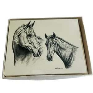 Vintage Horse Notecards The Mare and Foal Artwork Trish Nixon Old Orchard Studio - Picture 1 of 4