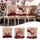 Festive dining room chair decoration Christmas holiday elk chair cover