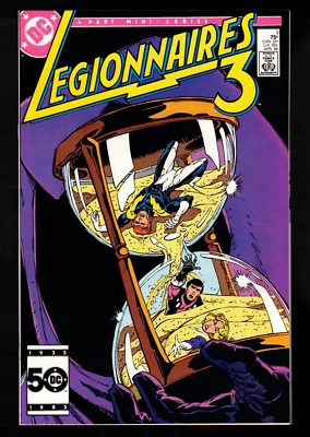 Legionnaires 3 #3 Time Trapper  Lightning Lad, Saturn Girl, Cosmic Boy VFNM 1986 - Image 1 of 4