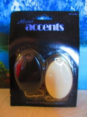 2-Pack Oval Rubber Squeeze Coin Purse Pouch with Chain ~ Choose a 2-Color Combo - Image 1 of 4