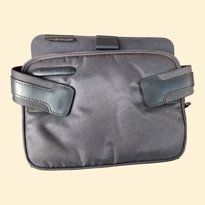 Porta Documentos Piquadro con Organizador Tela Sintética y Acabados Cuero Azul Foto 1 de 4