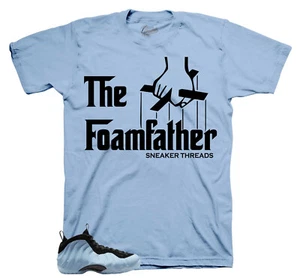 Shirt To Match Foamposite Psychic Blue Foam Shoes - Foamfather Tee - Picture 1 of 3