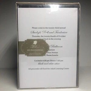 Hortense B. Hewitt 100 Count Blank DIY Invitation Kit, White - (E2) - Picture 1 of 3