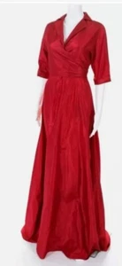 NWT Lela Rose STUNNING Gown Dress  A Line Size 4/6. Crimson/Red - Picture 1 of 12