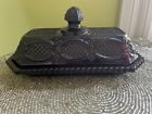 Vintage Avon Covered Butter Dish Cape Cod Ruby Red 1876