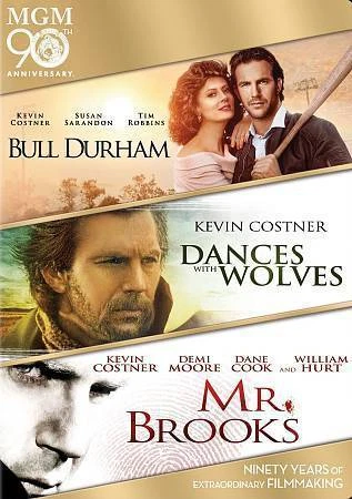 Bull Durham / Dances With Wolves / Mr. Brooks (3-DVD) NEW Sealed, Free Shipping - Image 1 of 1