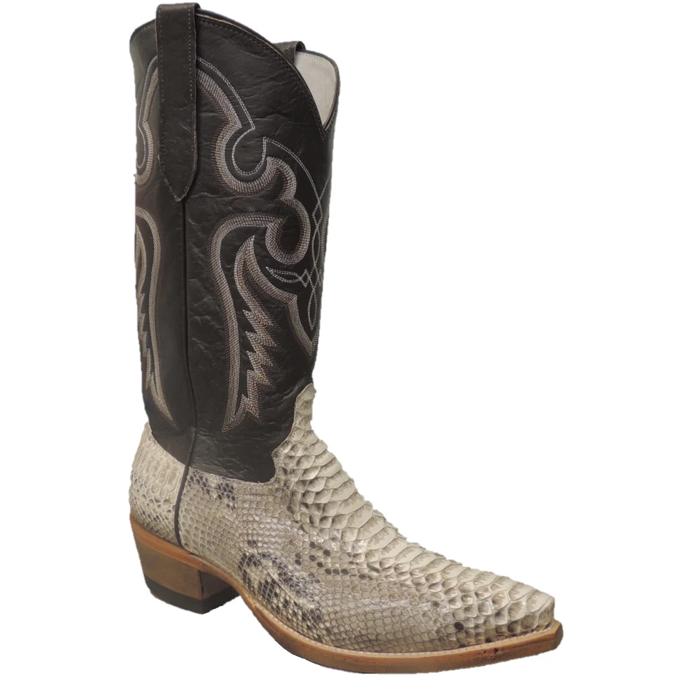 Cowtown Men's Chocolate Cut Python Western Boot N818 - Image 1 of 1