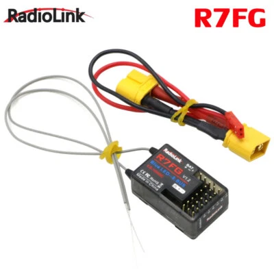 RadioLink R7FG 2.4GHz 7CH Dual Antenna Reciever High Voltage Integrated Gyro - Image 1 of 4