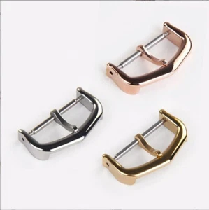 For Cartier Watch Clasp High Quality Stainless Steel Pin Buckle 12 14 16 18mm - Imagen 1 de 17