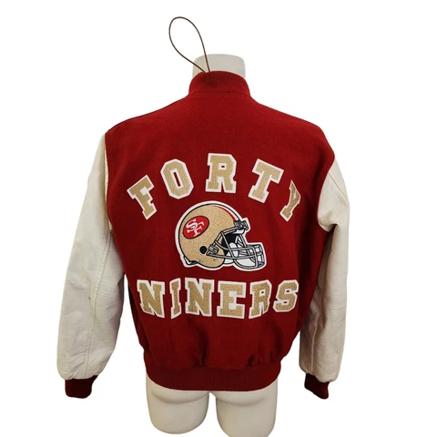 Vintage Chalk Line San Francisco 49ers Wool Varsity Jacket L EUC Cover