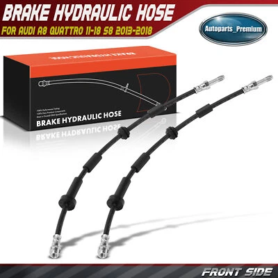 Manguera hidráulica de freno delantera izquierda y derecha para Audi A8 Quattro 11-18 S8 2013-2018 Foto 1 de 4