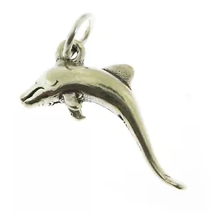 Ciondolo delfino in argento sterling 925 - Foto 1 di 2