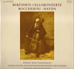 JURGEN WOLF, BOCCHERINI / HAYDN "CONCERTOS" VIOLONCELLE LP 1971 SASTRUPHON 7011 - Picture 1 of 3